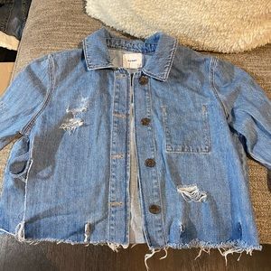 Distressed Old Navy Jean Jacket